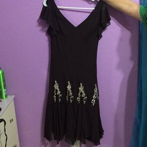 Brown party dress